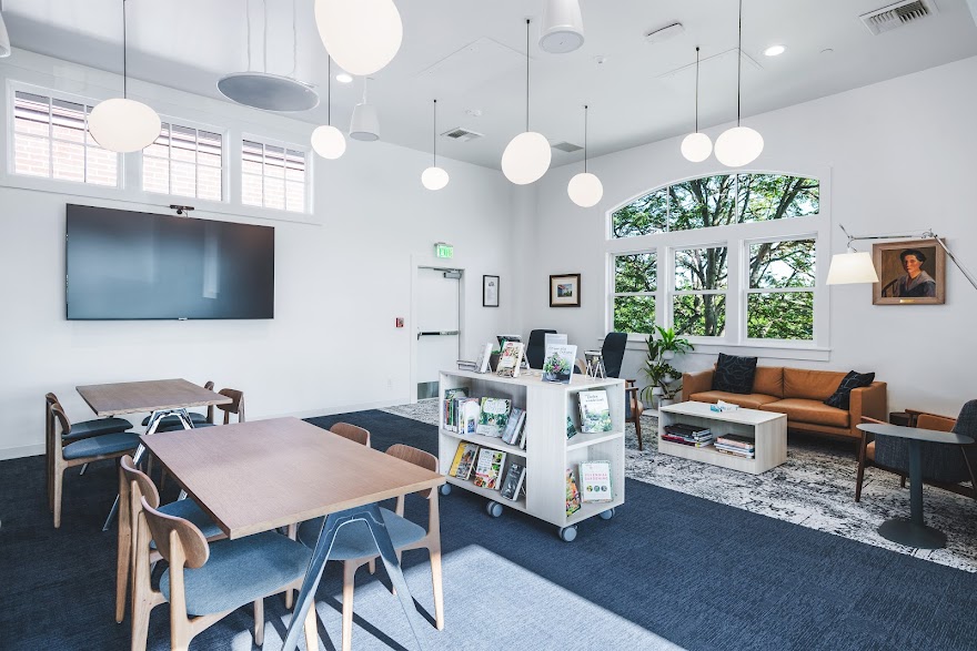 commercial library painted